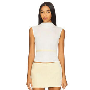 BUCI Ember Top With Velvet Belt ivory blonde size m NWT  $225 msrp